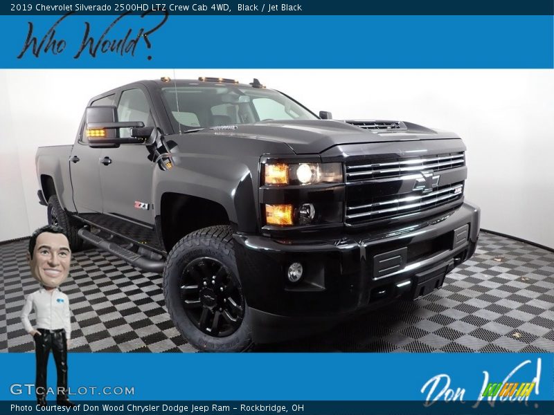 Black / Jet Black 2019 Chevrolet Silverado 2500HD LTZ Crew Cab 4WD