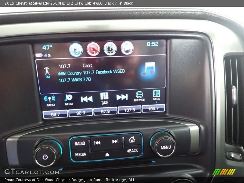 Black / Jet Black 2019 Chevrolet Silverado 2500HD LTZ Crew Cab 4WD