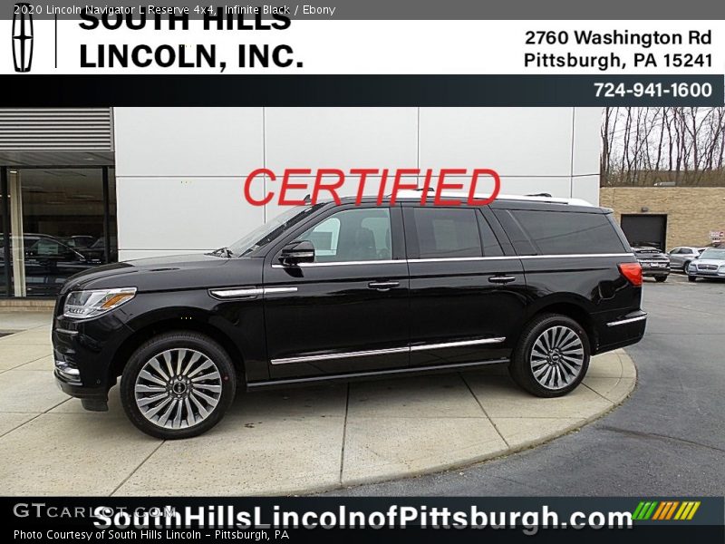 Infinite Black / Ebony 2020 Lincoln Navigator L Reserve 4x4