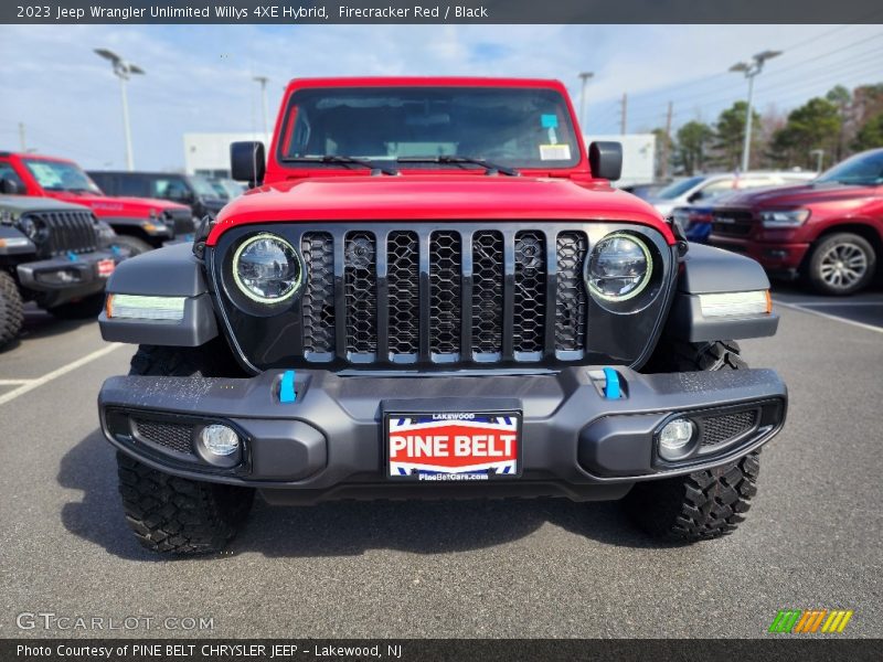 Firecracker Red / Black 2023 Jeep Wrangler Unlimited Willys 4XE Hybrid