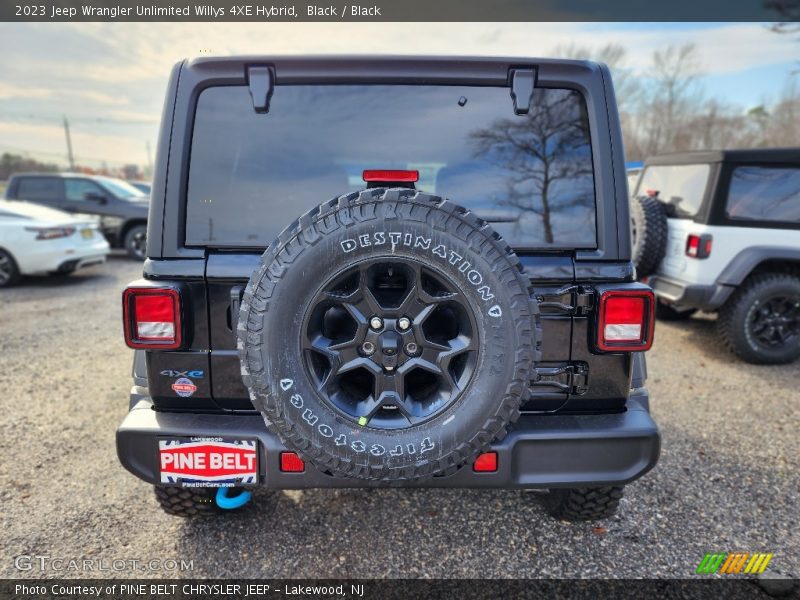 Black / Black 2023 Jeep Wrangler Unlimited Willys 4XE Hybrid