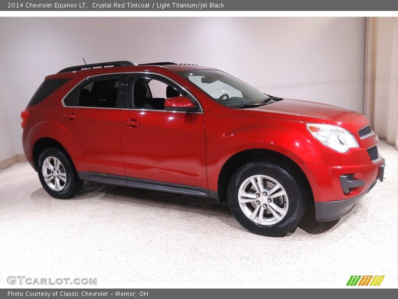 Crystal Red Tintcoat / Light Titanium/Jet Black 2014 Chevrolet Equinox LT