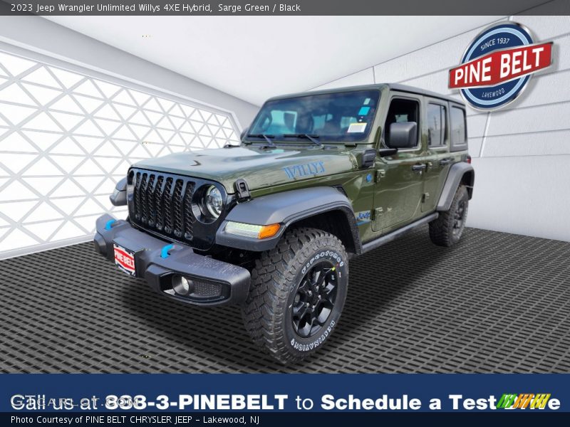 Sarge Green / Black 2023 Jeep Wrangler Unlimited Willys 4XE Hybrid