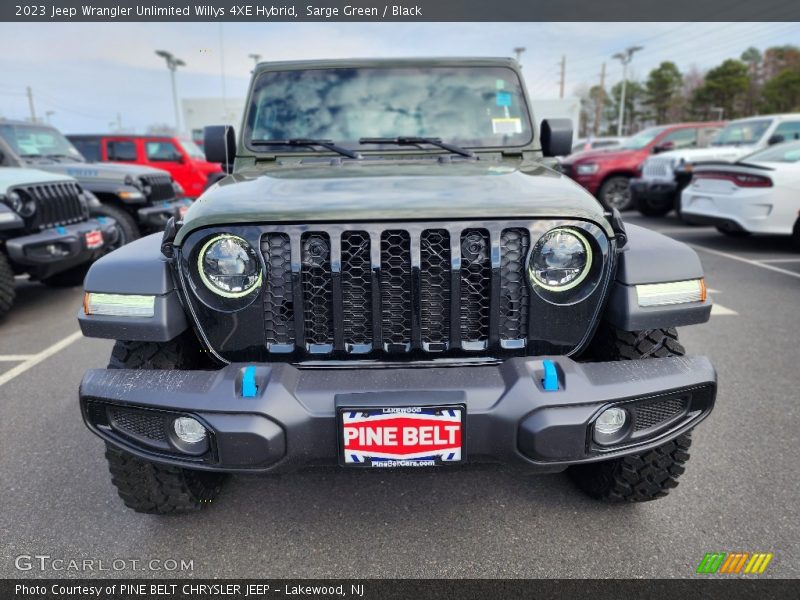 Sarge Green / Black 2023 Jeep Wrangler Unlimited Willys 4XE Hybrid