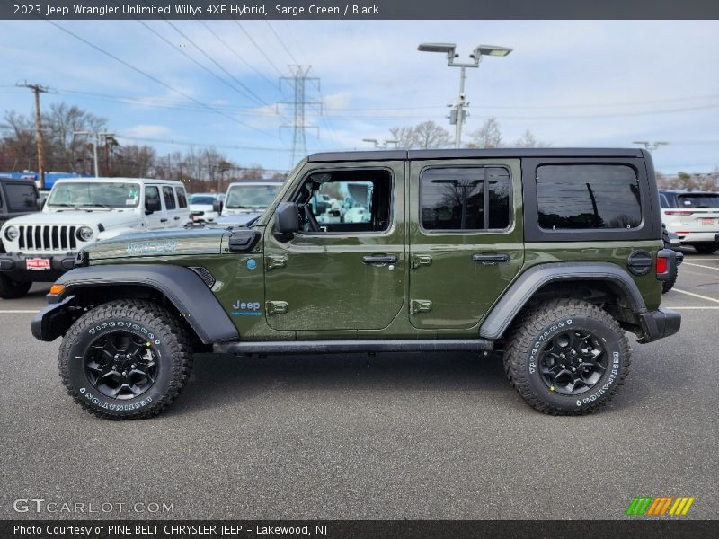 Sarge Green / Black 2023 Jeep Wrangler Unlimited Willys 4XE Hybrid