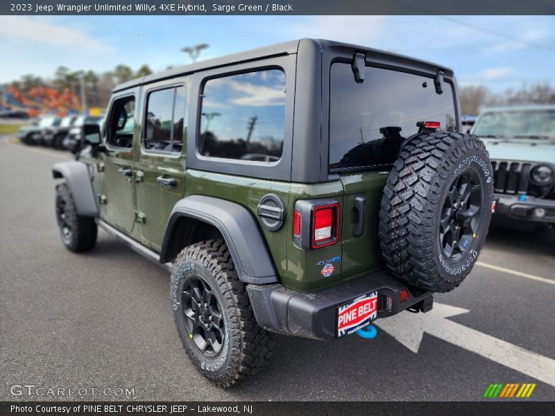 Sarge Green / Black 2023 Jeep Wrangler Unlimited Willys 4XE Hybrid
