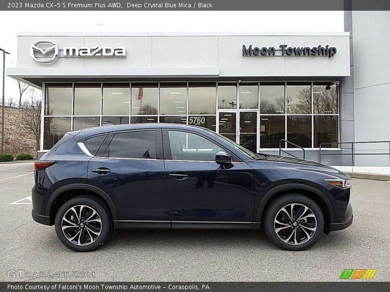 Deep Crystal Blue Mica / Black 2023 Mazda CX-5 S Premium Plus AWD