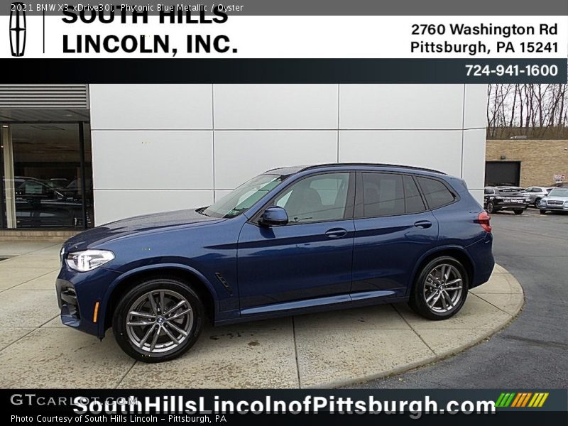 Phytonic Blue Metallic / Oyster 2021 BMW X3 xDrive30i