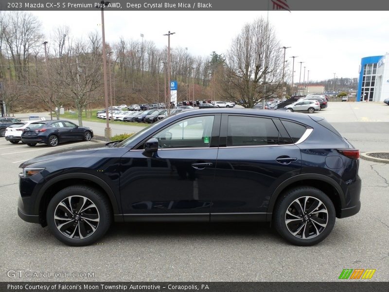 Deep Crystal Blue Mica / Black 2023 Mazda CX-5 S Premium Plus AWD