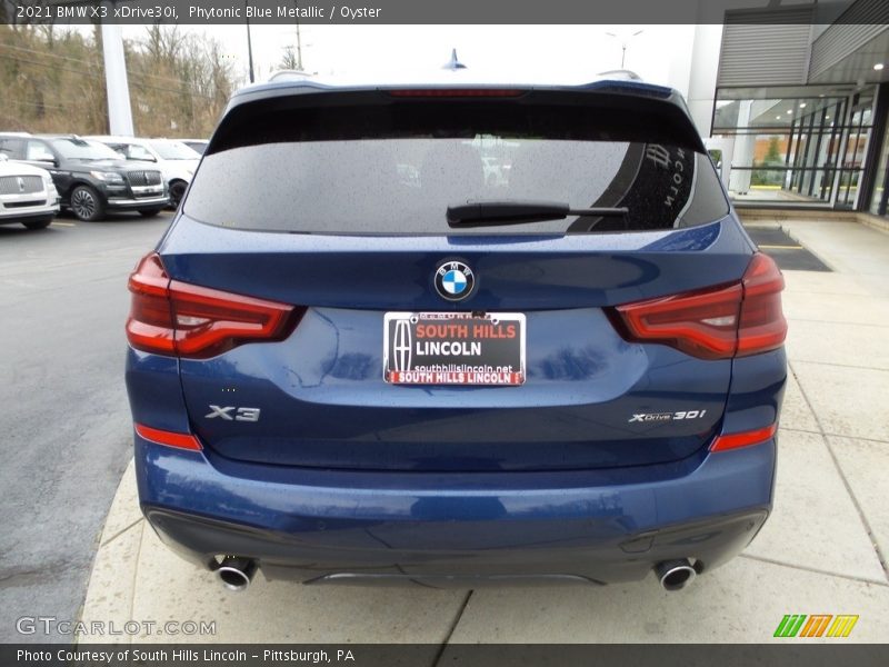 Phytonic Blue Metallic / Oyster 2021 BMW X3 xDrive30i