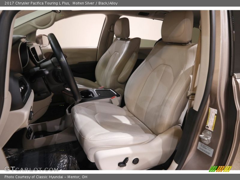 Molten Silver / Black/Alloy 2017 Chrysler Pacifica Touring L Plus