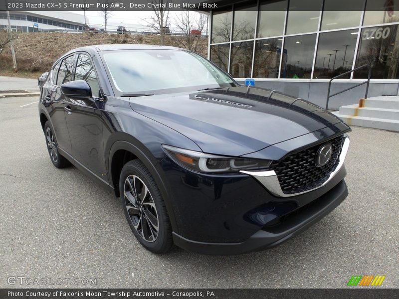 Deep Crystal Blue Mica / Black 2023 Mazda CX-5 S Premium Plus AWD