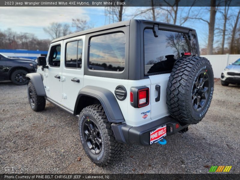 Bright White / Black 2023 Jeep Wrangler Unlimited Willys 4XE Hybrid