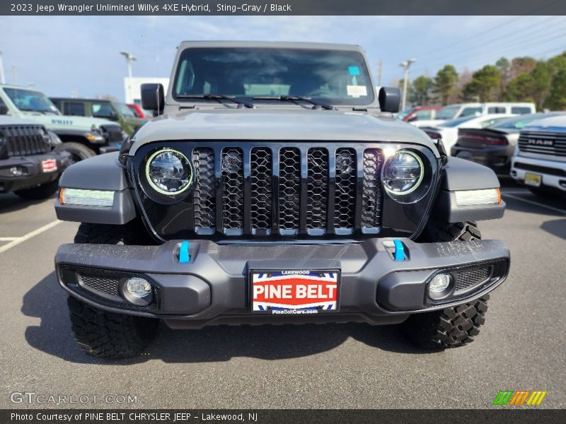 Sting-Gray / Black 2023 Jeep Wrangler Unlimited Willys 4XE Hybrid