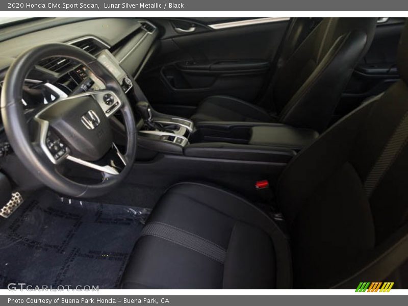 Lunar Silver Metallic / Black 2020 Honda Civic Sport Sedan