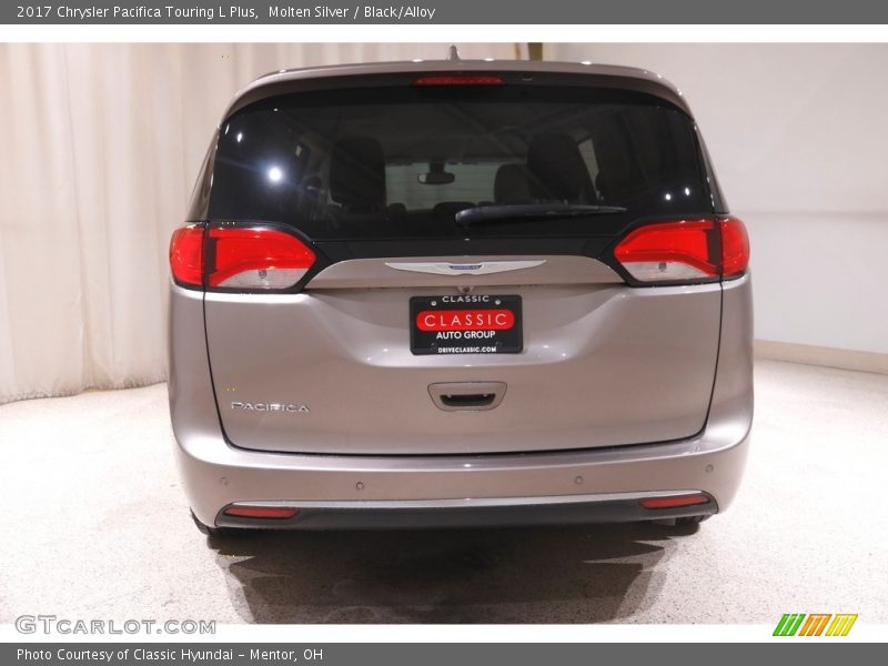 Molten Silver / Black/Alloy 2017 Chrysler Pacifica Touring L Plus