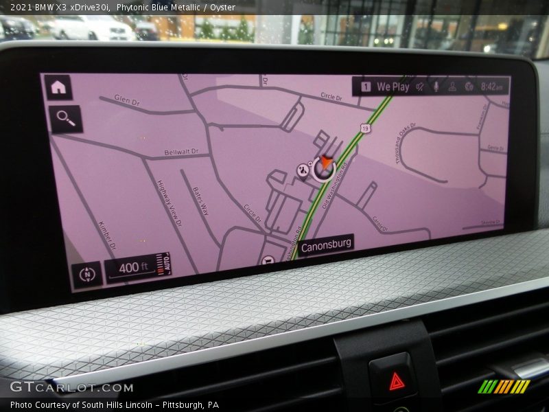 Navigation of 2021 X3 xDrive30i