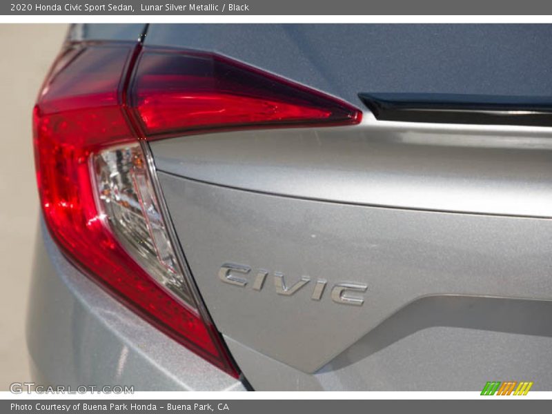 Lunar Silver Metallic / Black 2020 Honda Civic Sport Sedan