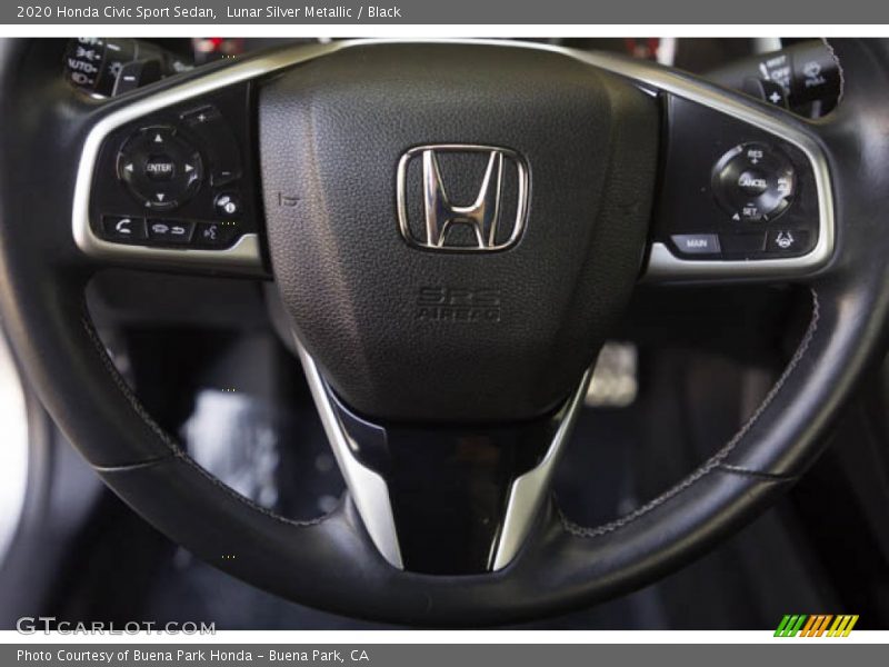 Lunar Silver Metallic / Black 2020 Honda Civic Sport Sedan