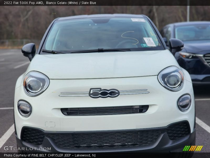 Bianco Gelato (White) / Slate Blue 2022 Fiat 500X Pop AWD