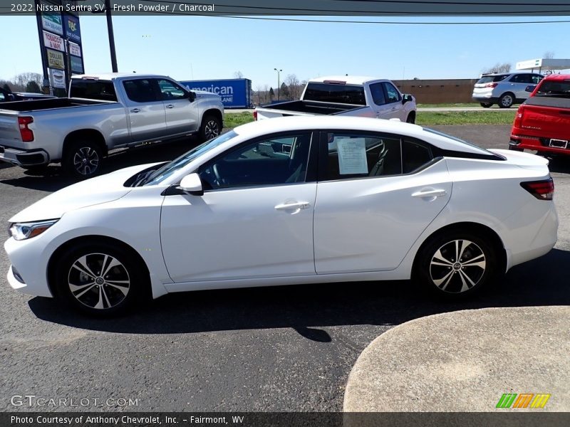 Fresh Powder / Charcoal 2022 Nissan Sentra SV