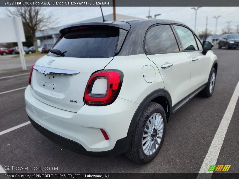 Bianco Gelato (White) / Slate Blue 2022 Fiat 500X Pop AWD