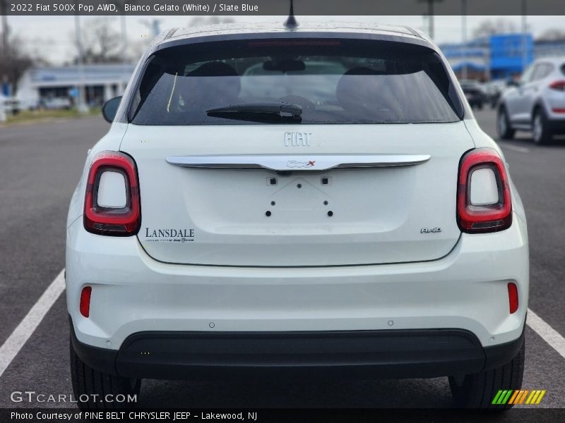 Bianco Gelato (White) / Slate Blue 2022 Fiat 500X Pop AWD