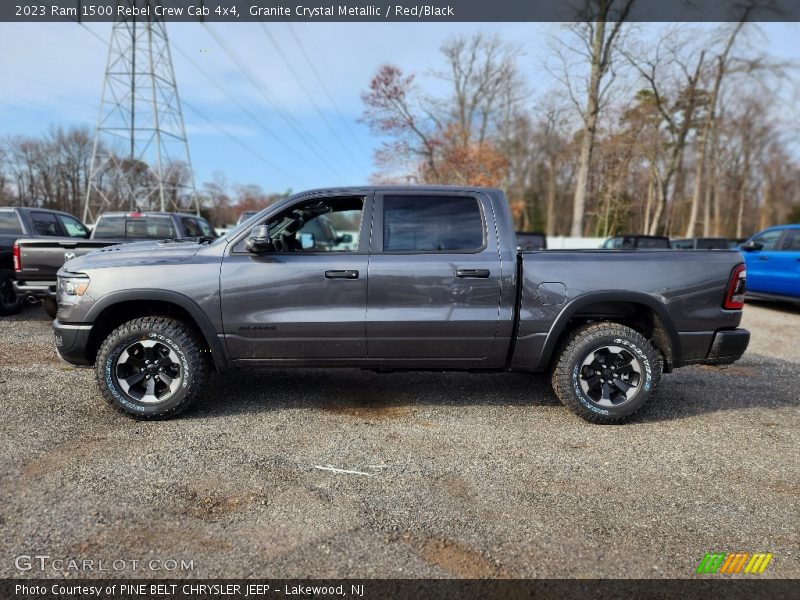 Granite Crystal Metallic / Red/Black 2023 Ram 1500 Rebel Crew Cab 4x4