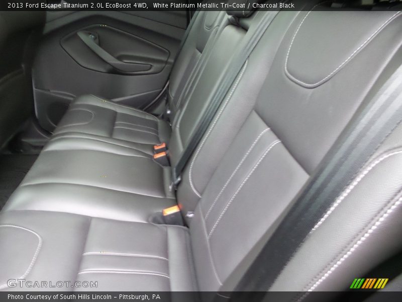 White Platinum Metallic Tri-Coat / Charcoal Black 2013 Ford Escape Titanium 2.0L EcoBoost 4WD