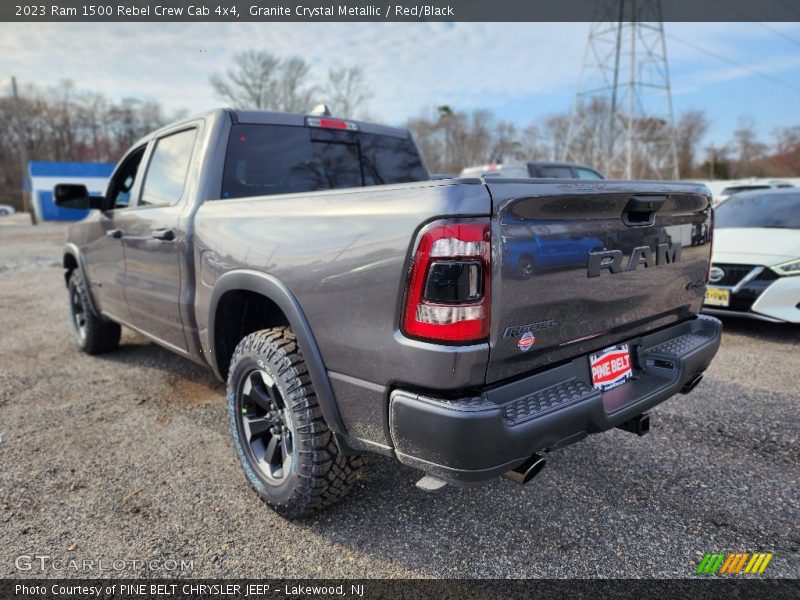 Granite Crystal Metallic / Red/Black 2023 Ram 1500 Rebel Crew Cab 4x4