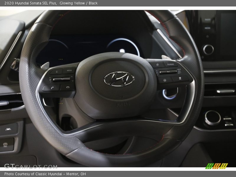 Glowing Yellow / Black 2020 Hyundai Sonata SEL Plus