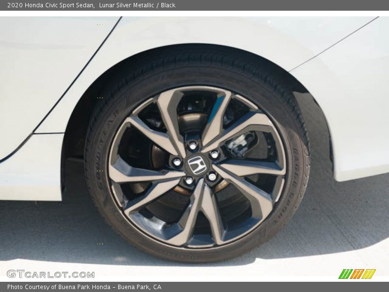 Lunar Silver Metallic / Black 2020 Honda Civic Sport Sedan