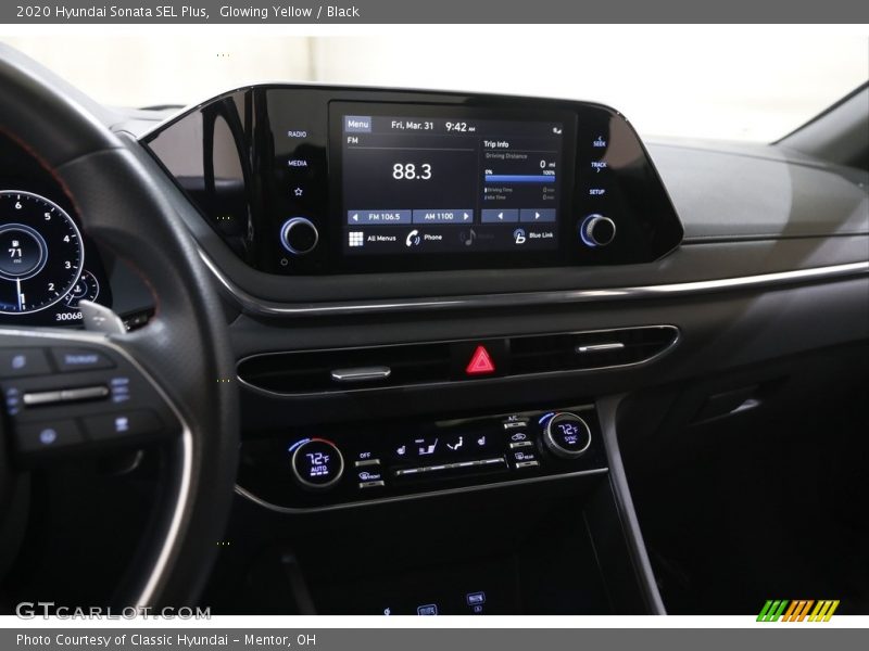 Glowing Yellow / Black 2020 Hyundai Sonata SEL Plus