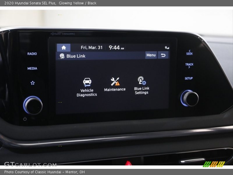 Glowing Yellow / Black 2020 Hyundai Sonata SEL Plus