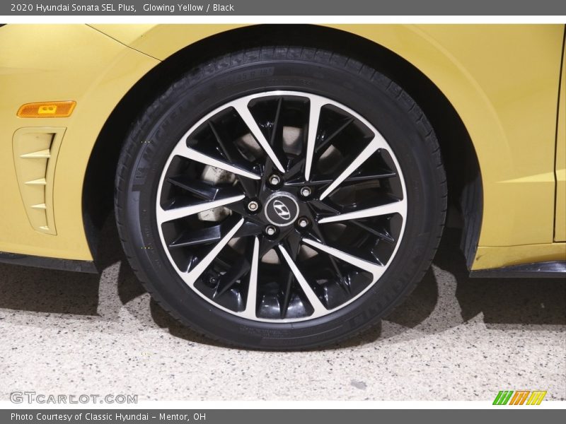 Glowing Yellow / Black 2020 Hyundai Sonata SEL Plus