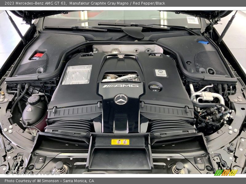  2023 AMG GT 63 Engine - 4.0 Liter DI Twin-Turbocharged DOHC 32-Valve VVT V8