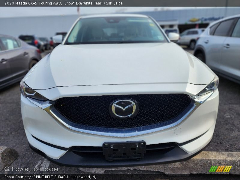 Snowflake White Pearl / Silk Beige 2020 Mazda CX-5 Touring AWD