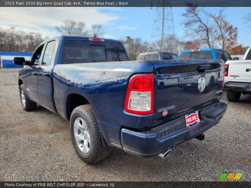 Patriot Blue Pearl / Black 2023 Ram 1500 Big Horn Quad Cab 4x4