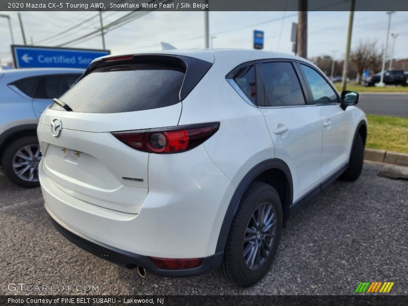 Snowflake White Pearl / Silk Beige 2020 Mazda CX-5 Touring AWD