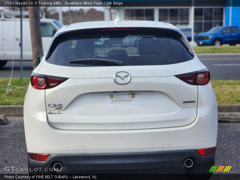 Snowflake White Pearl / Silk Beige 2020 Mazda CX-5 Touring AWD