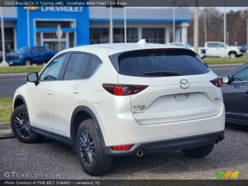 Snowflake White Pearl / Silk Beige 2020 Mazda CX-5 Touring AWD