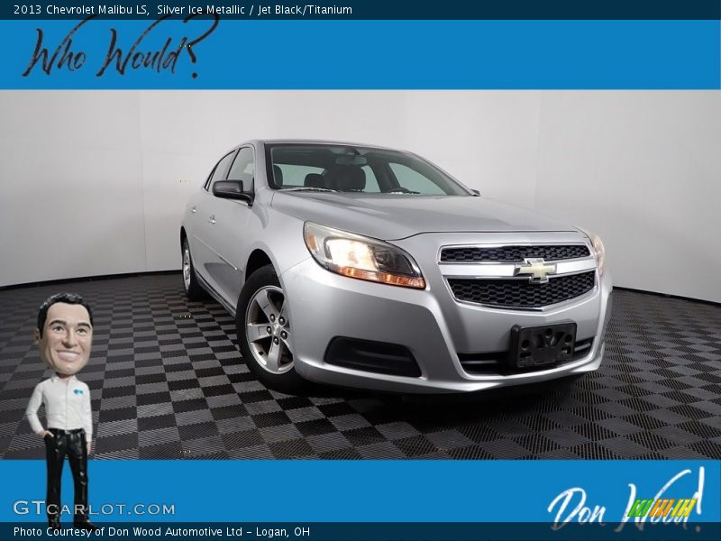 Silver Ice Metallic / Jet Black/Titanium 2013 Chevrolet Malibu LS