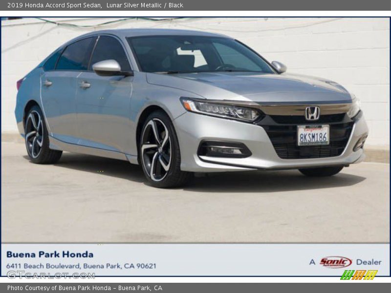 Lunar Silver Metallic / Black 2019 Honda Accord Sport Sedan