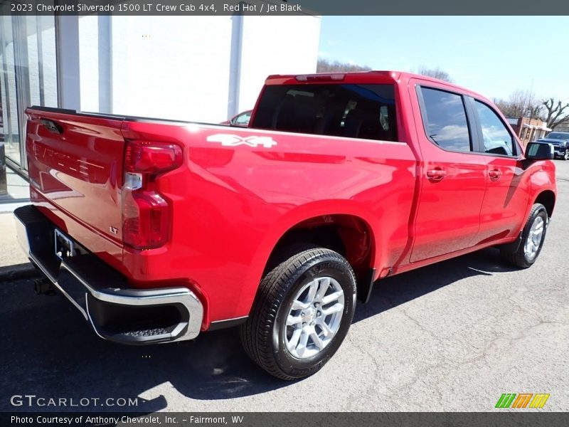 Red Hot / Jet Black 2023 Chevrolet Silverado 1500 LT Crew Cab 4x4