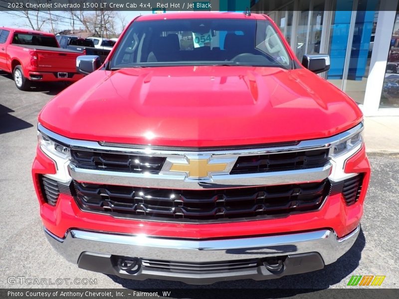 Red Hot / Jet Black 2023 Chevrolet Silverado 1500 LT Crew Cab 4x4