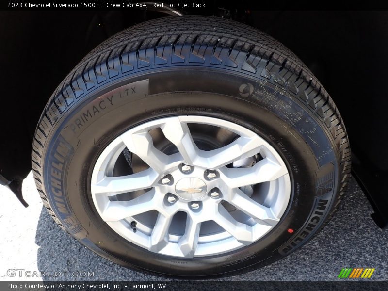 Red Hot / Jet Black 2023 Chevrolet Silverado 1500 LT Crew Cab 4x4