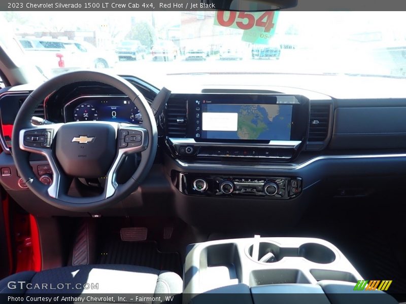 Red Hot / Jet Black 2023 Chevrolet Silverado 1500 LT Crew Cab 4x4