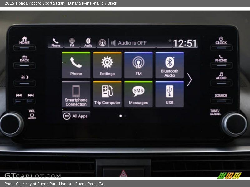 Lunar Silver Metallic / Black 2019 Honda Accord Sport Sedan