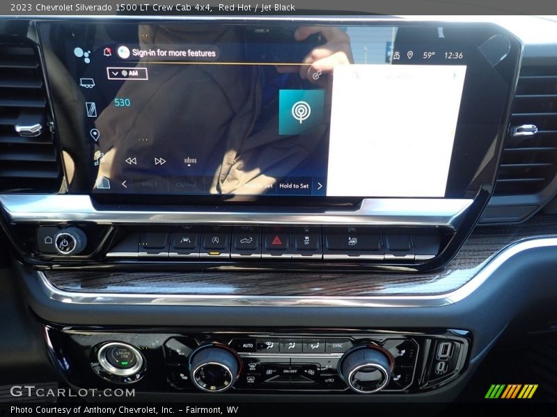 Red Hot / Jet Black 2023 Chevrolet Silverado 1500 LT Crew Cab 4x4