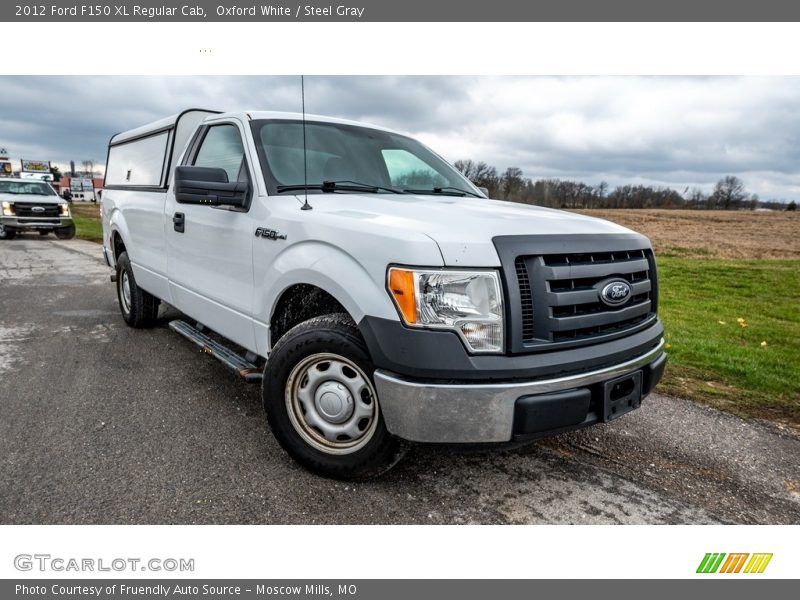 Oxford White / Steel Gray 2012 Ford F150 XL Regular Cab